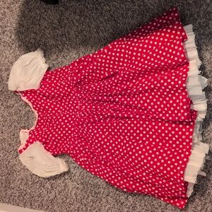 Mimi mouse Disney dress red and white polka dots Halloween Costume